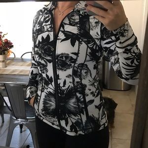 Lululemon Zip up rose print jacket